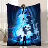 Game Deltarune Throw Kid-Friendly Flannel Throw Blanket Soft Warm Anti-Static Washable All Season