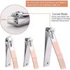 Manicure Pedicure Kit, 18pcs Professional Nail Clippers Set, Stainless Steel Cuticle Cutter, Pedicure Manicure Kit With Travel Box And Exquisite H PXC