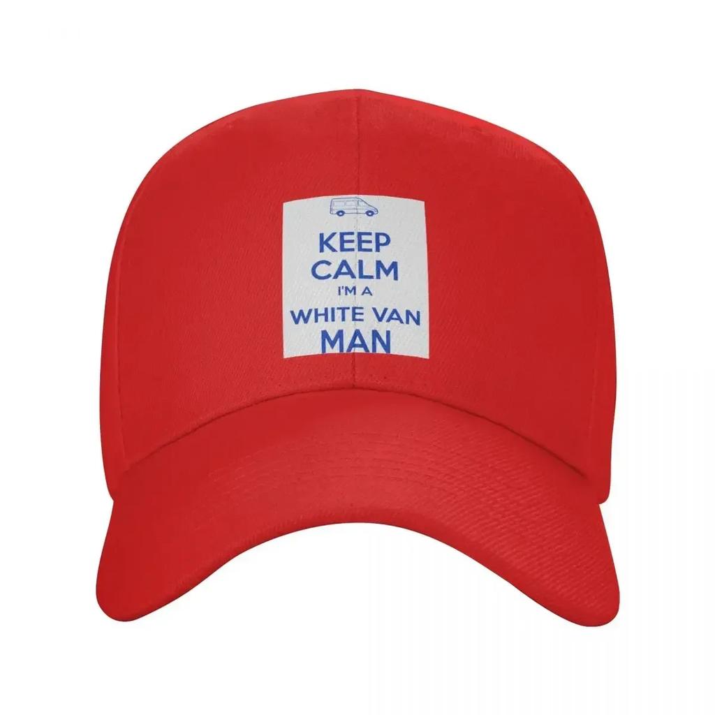Keep calm Im a white van Unisex Baseball Cap party Hat Snap Back Hat Unisex hat Luxury Unisex Sun Hats For Women Unisexs