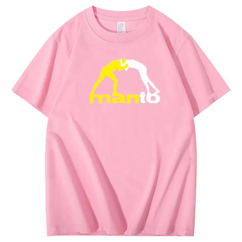 Men's T-shirt summer casual men's clothing soft polyester fabric short sleeves