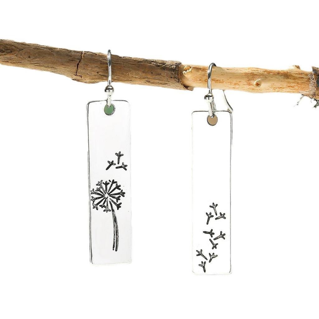 Retro Dandelion Long Dangle Earrings for Women - Personalized Fashion Jewelry
