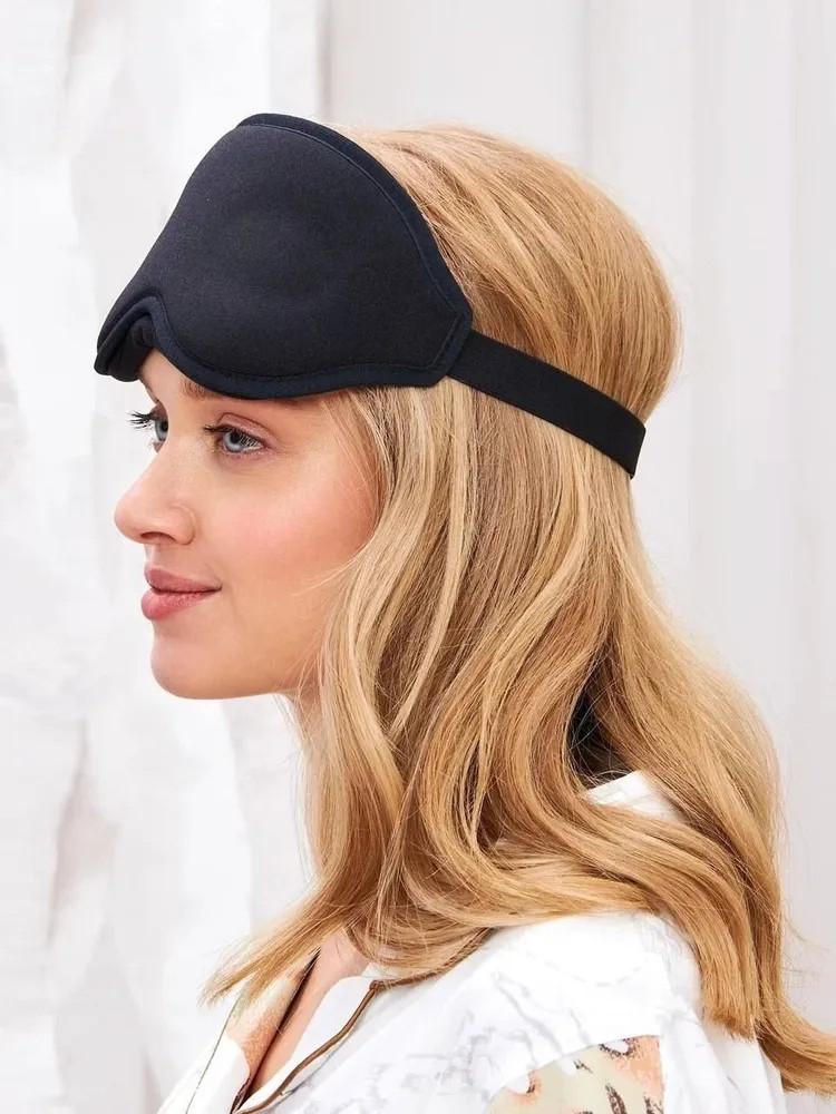 Vollständige 3D-Schlafmaske, druckfreie Augenmaske für Männer und Frauen gegen Augenmüdigkeit, niedliche Studenten-Augenmaske