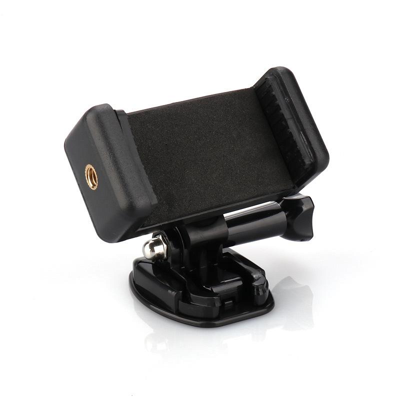 Helmet Motorcycle Riding Mobile Phone Shooting Stand Clip Universal Phone Camera Bracket Screw Tripod Monopod Stand