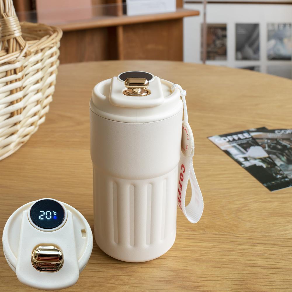 

Thermos cup girl s high-value car accompanying anti-drop water cup 450ml