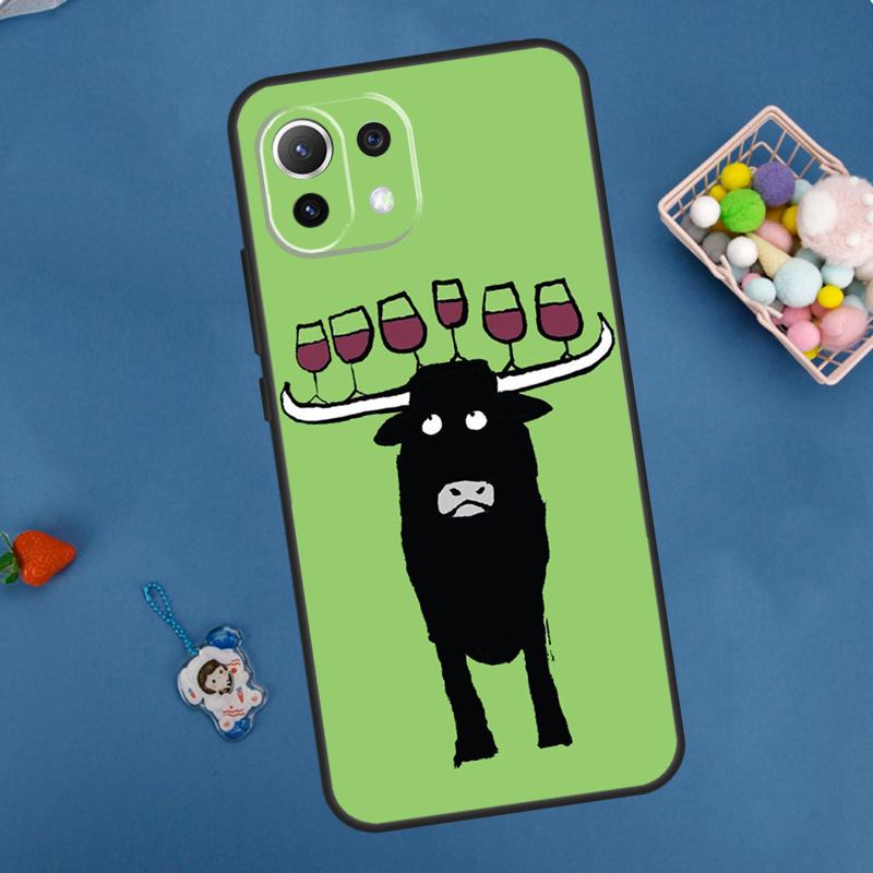 Cute Cartoon Cow Case For Xiaomi 13 14 15 Ultra 11T 12T 13T 14T Pro POCO X7 Pro X3 X5 X6 M6 F5 F6 Pro Cover