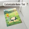 Personalized Crystal Velvet Carpet,Pokémon Custom Printed Name, Plush Area Rug For Home Indoor Decor