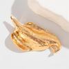 Sophisticated Alloy Irregular Leaf Brooch Trendy Fashion Lapel Pin Accessories for Business Meetings and Social Event