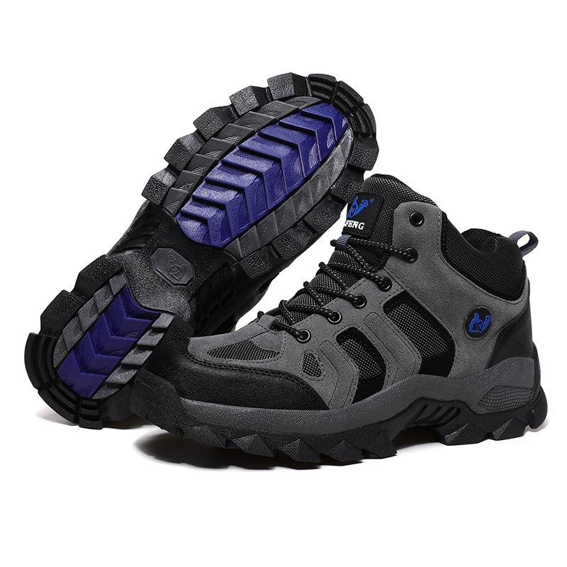 Large Size 2025 Autumn and Winter New Men's Shoes Fashion Outdoor Hiking Shoes Tide High-top Casual Shoes Field Hiking Shoes