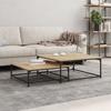 VidaXL Tables basses gigognes 2 pcs chêne sonoma bois d'ingénierie 832819