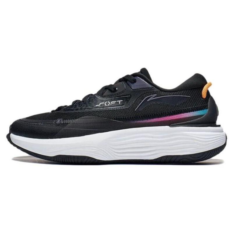 Li-Ning SOFTWARM Men s Low-Top Casual Shoes Black Orange AGLT121-1 43