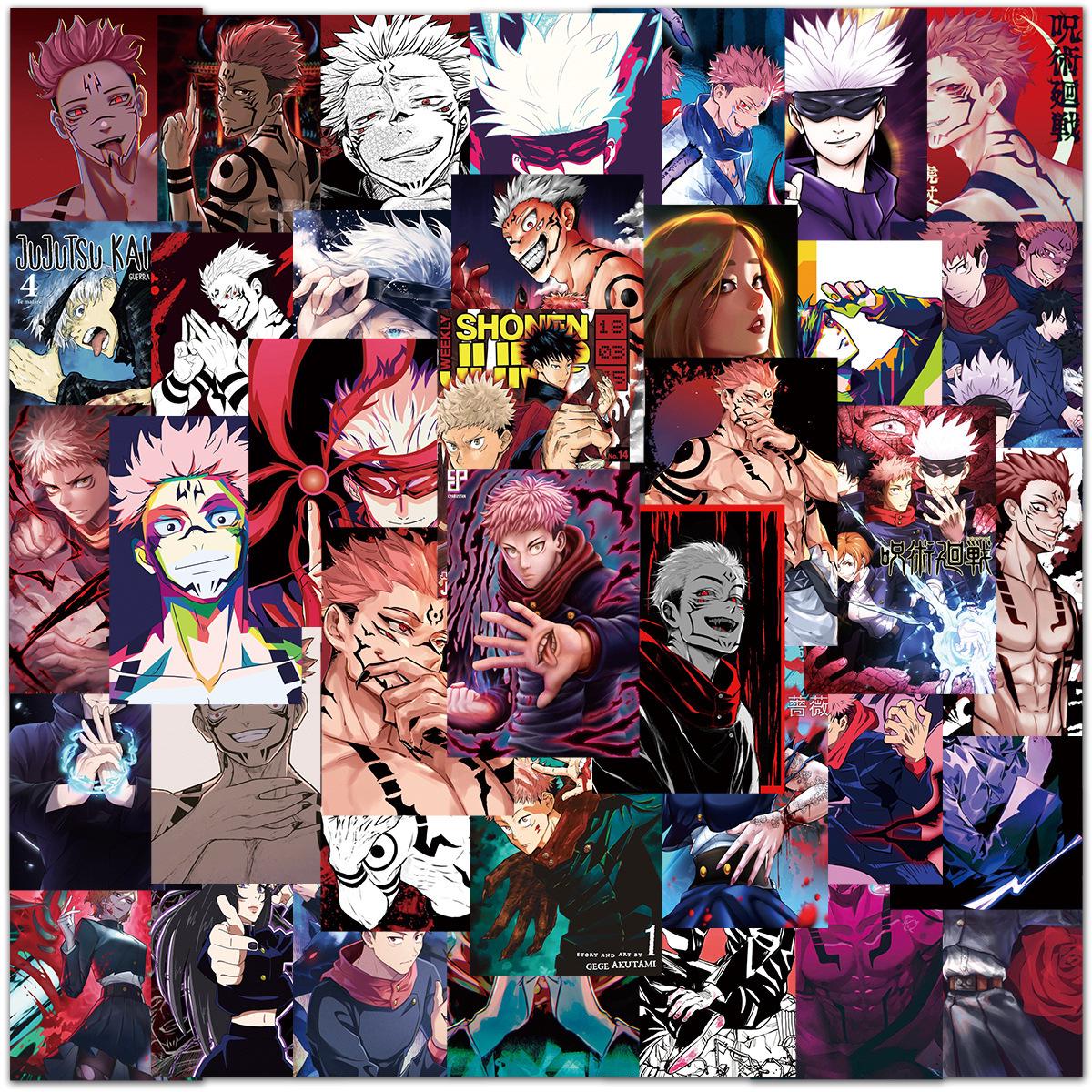 50pcs Waterproof Anime Graffiti Stickers for Cars, Guitars, Suitcases, and Notebooks