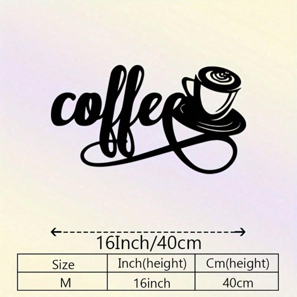 Vintage Metal Wall Art Coffee Sign Rustic Farmhouse Decor Kitchen Studio Holiday Gift