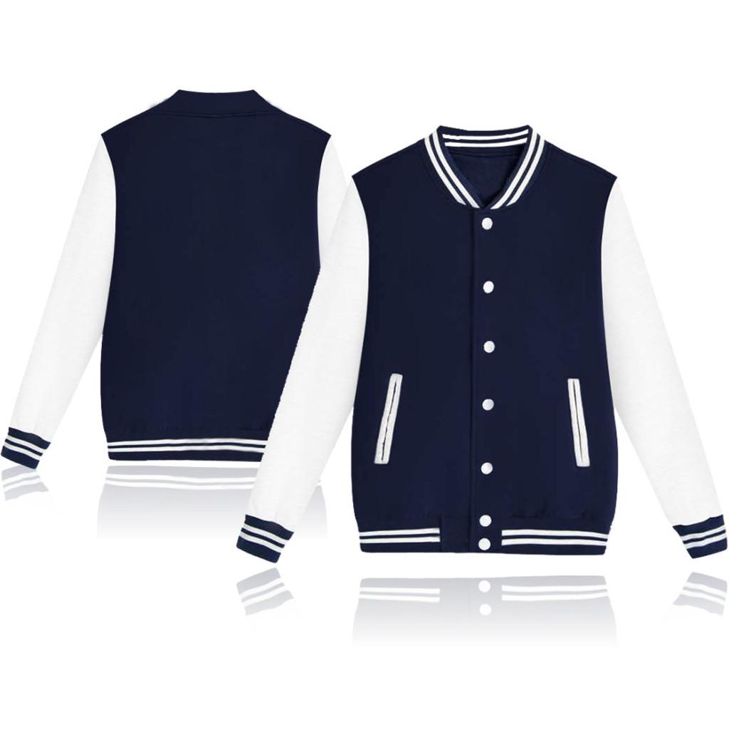 Fashion Men's  New Fashion Solid Color Casual Stand Collar Sweater Jacket