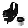 Wearable EMS Mask Medilift Plus Gel Facial Beauty Device for Smaller Faces and EPM18BB1 YA-MAN Set, Lifting, Black,