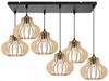 Hanging Lamp, Ceiling Chandelier, Wooden, Led Lampshade