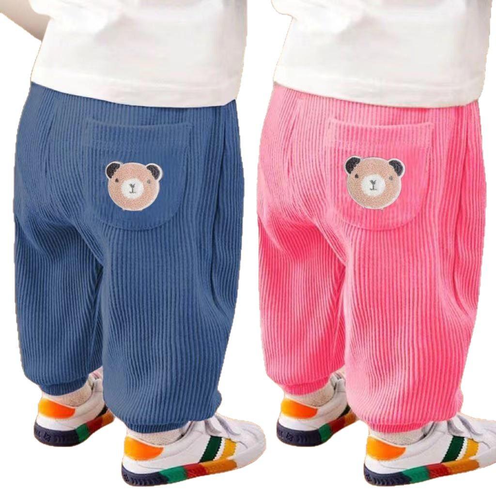 Spring 2025 Korean Style Girls' Jogger Pants - Fashionable and Versatile for Children