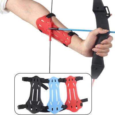 Archery Arm Guard Adjustable 2 Straps Buckles Soft Rubber Archery Arm Guard Kids Youth Quick Wearing Flexible Archery Armguard