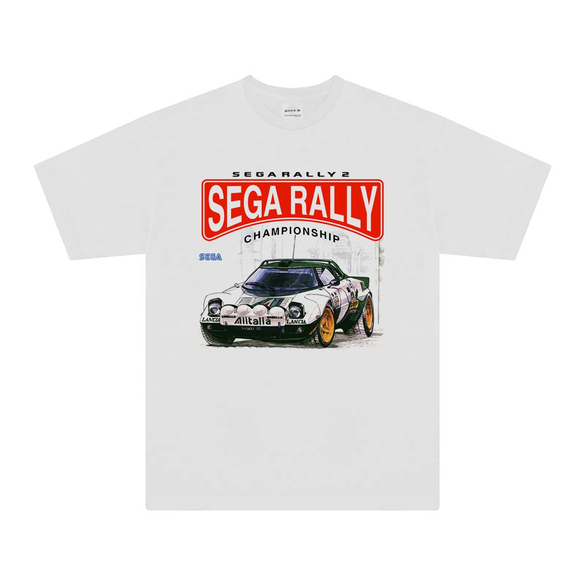 

Sega Rally Championship TShirt 90S Video Game Top Unisexs WOMEN Gift Printed Short Sleeves Clothing Unisex Graphic Loose Shirt S