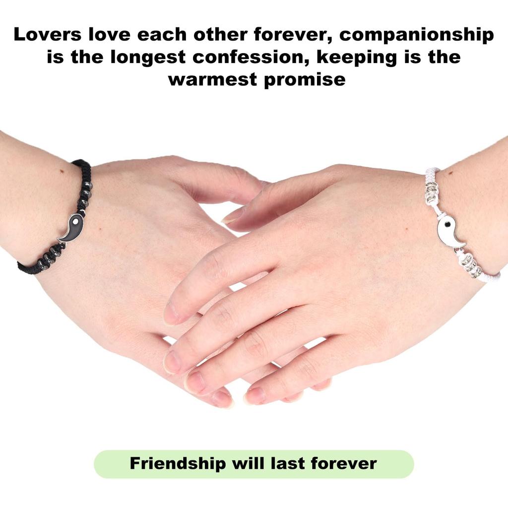 Relationship Friendship Gift Bracelet 1pcs Best Friends Couples Bracelets for Women Men Matching Bracelet Promise Bracelet