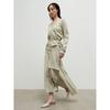 Anggae Knit Wrap Long Skirt Khaki