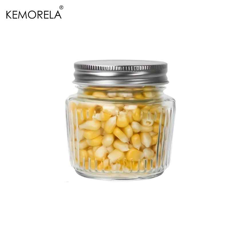1/2PCS Glass Food Storage Jars - Airtight Kitchen Canisters for Grains, Flour, Sugar & Coffee, BPA-Free Pantry Containers Clear