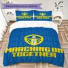 Leeds United Vzorované povlečení Sada přikrývky Potah na přikrývku Povlak na polštář Domácí dekorace Dárek k narozeninám (1 * povlak na peřinu + 2 * povlak na polštář bez jádra)66