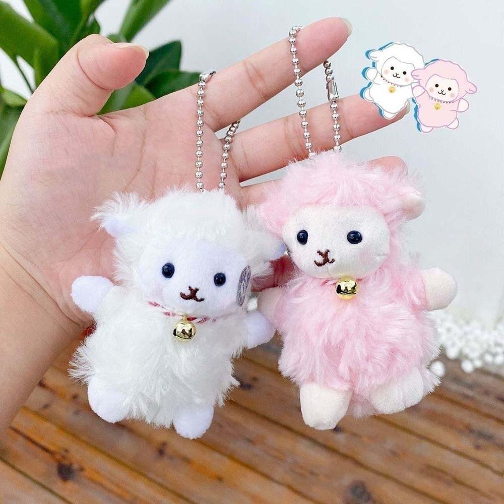 

2pcs/set Magnetic Plush Animal Key Buckle Sheep Cartoon Couple Pendants Car Key Accessories Style 9