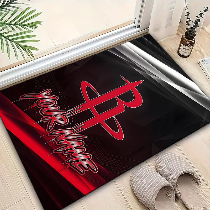 Custom Name Rug basketball Pride Rockets Area Rug Suitable for Indoor And Outdoor,Carpets for Homes, Offices,Living Rooms,Home Decor,Christmas Gift