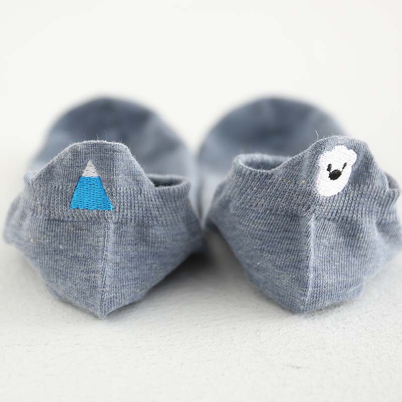 Harajuku Skarpetki Funny Ankle Socks Embroidery Animal Pug Cute Socks Women Divertidos Creative Sokken Kawaii Chaussette Femme