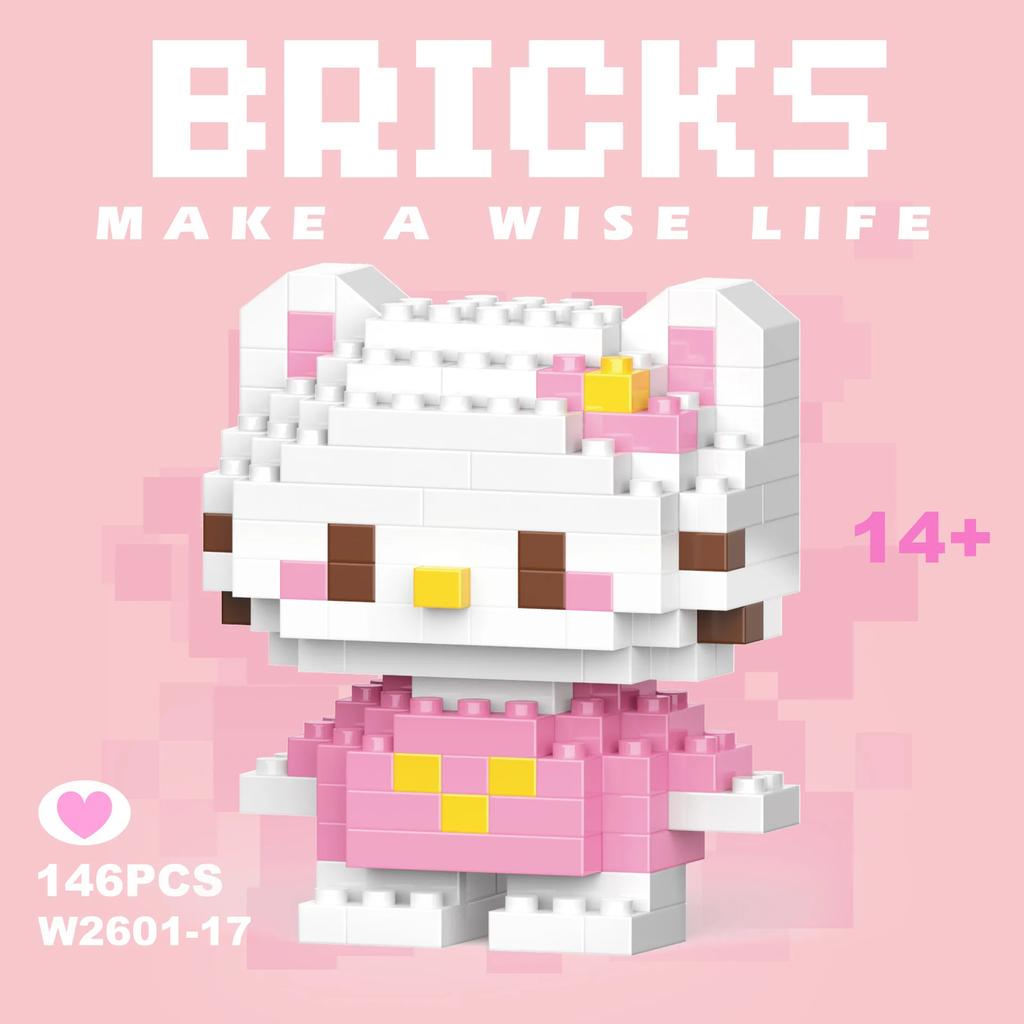 Stitch Building Blocks Anime Kawaii Cartoon mini Action Children's Figures Blocks Bricks Assemble DIY Toys Gift for Kids