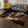 Cute Dog Animal Cartoon Carpet Rug For Bedroom Living Room Sofa Doormat Home Kitchen Decor,Kid Game Area Rug Non-Slip Mat Gift