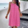 Women's Summer Dress Sleeveless Suspender Floral Dress