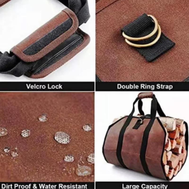 Tote Firewood Storage Bag Supplies Supersized Canvas Firewood Carrier Log Carrying Bag Handbags Wood for Log Carrier Fireplace