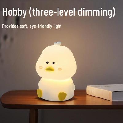 Adorable Duck Night Light: Tap-Activated, Soft Glow for Sleep Aid and Breastfeeding