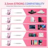 Wired Headset Gamer Pink Cat Ear Headset Cute Phone PC With Microphone 3\.5mm Gaming Phone Overear Gamer G951s Pink