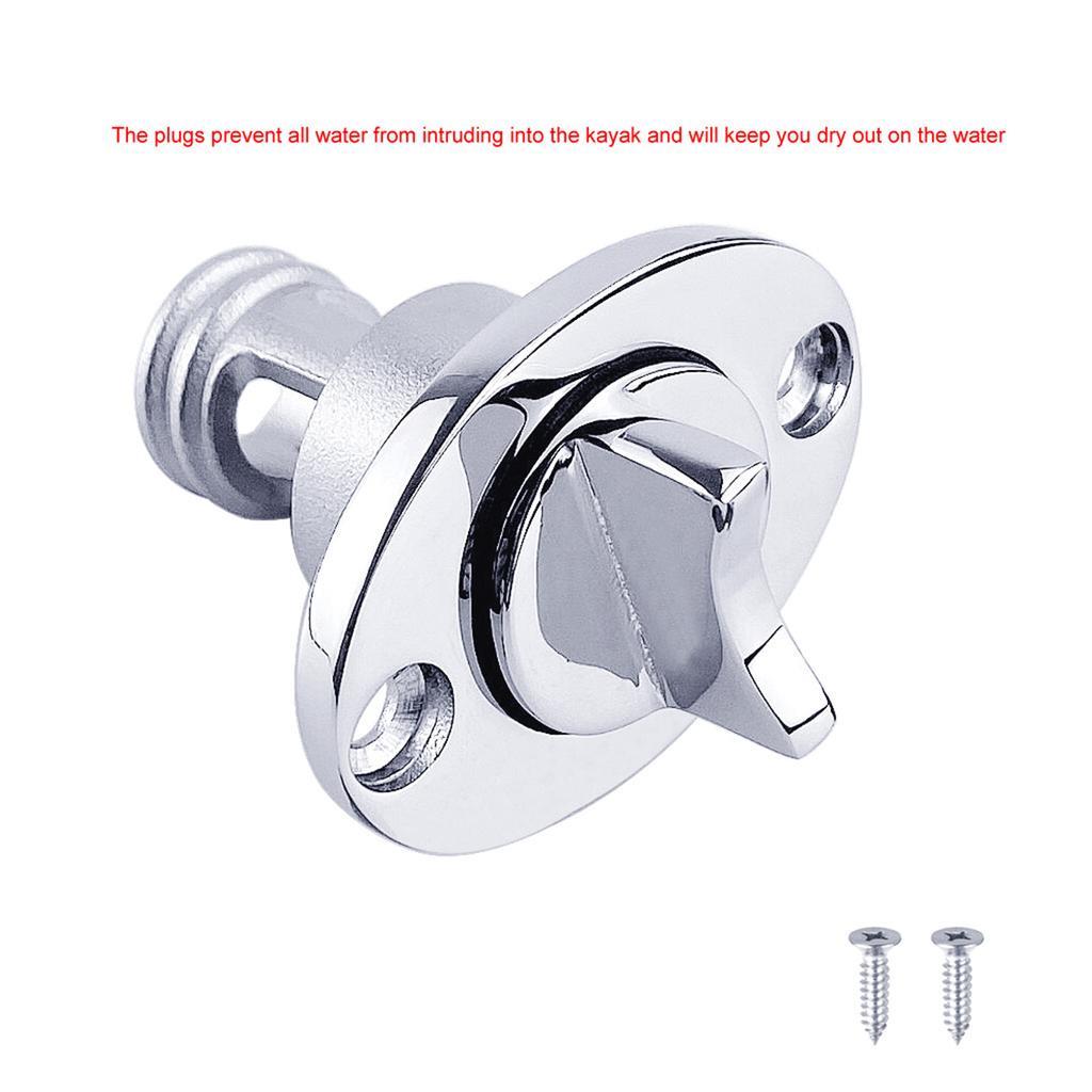 316 Stainless Steel Marine Drain Plug, with Waterproof O Seal Ring, Boat Transoms Garboard Drain Plu