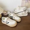 Board Shoes New Chinese Wasteland Wind Striped Fashion Muffin Xiaoxiangfeng Campus French Cute Super Soft Retro Interior