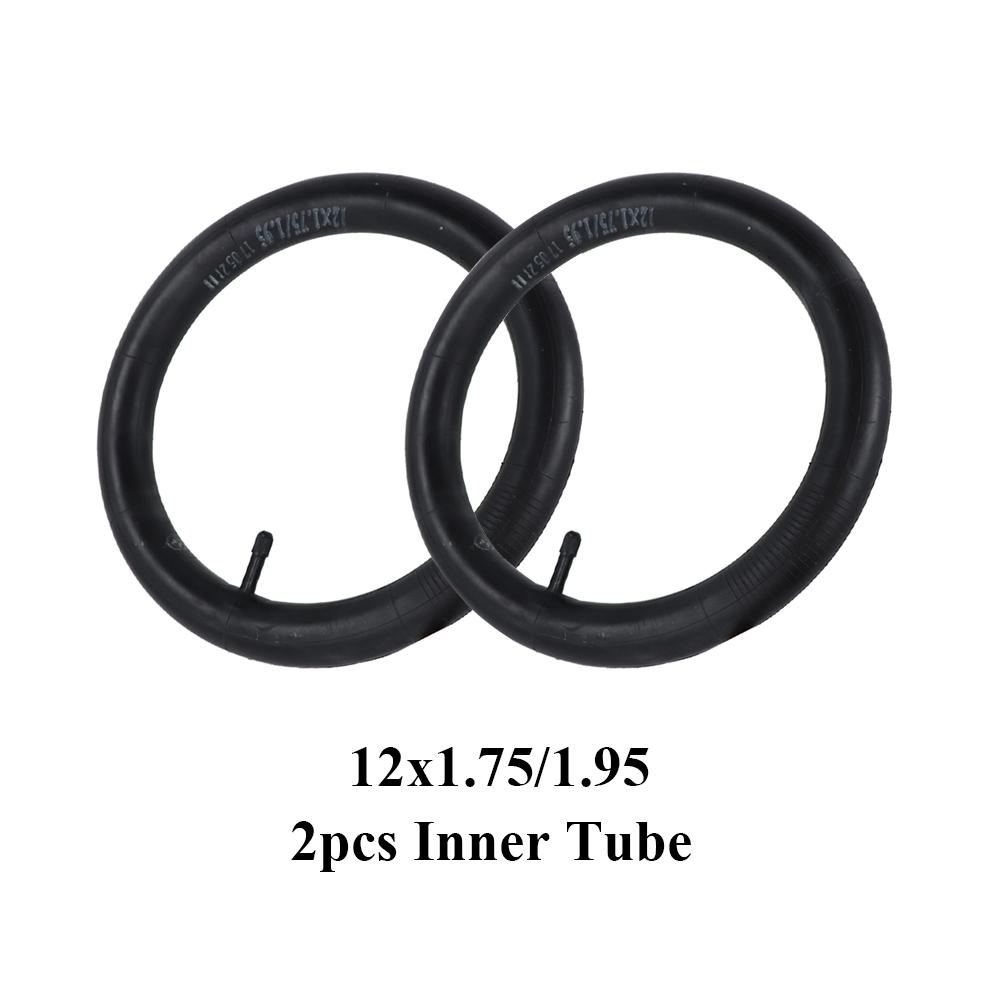 12 Inch Electric Vehicle Tire Replacement Accessories 12x1.75/1.95 Butyl Rubber Bike Bicycle Inner Tube Cycling Part