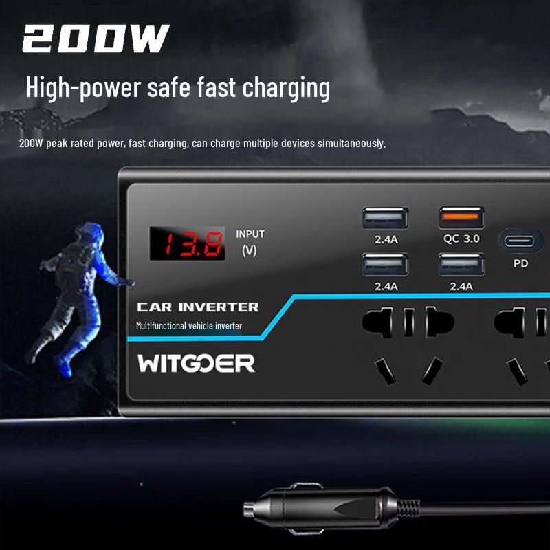 Universal 12V/24V to 220V Car Power Inverter