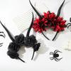 Halloween Devil Horns Headpiece With Comfortable Design Safe Costume Headband For Adults Cosplay Accessory