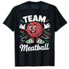 Funny Meatball Art for Unisex Women Italian Food Meatball TShirt Novelty Gift Y2k Foodie Italy Spaghetti Fans Graphic Apparel Tees