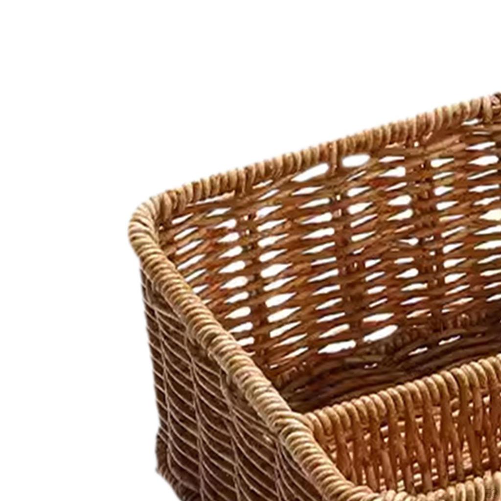 3-Fächer Aufbewahrungskorb Rechteckig Halten Sie Ordnung Multifunktionaler Trenner Kosmetikhalter für