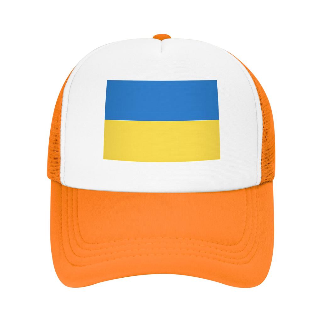 Ukraine Flag Mesh Sun Hats  Couple Design Trucker Hat Spring Yk Cute Outdoor Sport Baseball Cap
