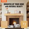 Fireplace Mantel Wood Shelf Floating Rustic Fireplace Mantel 72" Natural