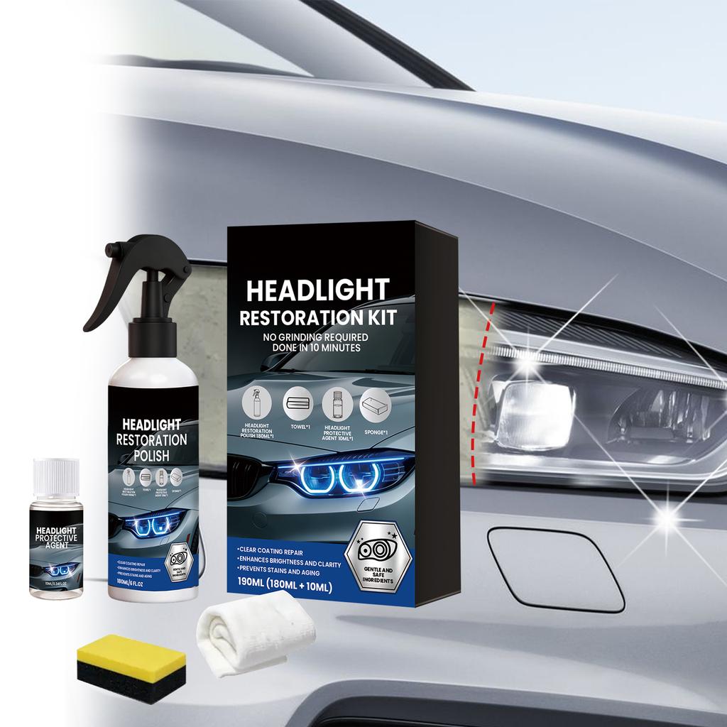 Car Headlight Restoration Spray