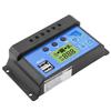 PWM 12V 24V Dual USB Solarpaneel Laderegler Regler LCD-Anzeige 20A (YJSS20A)