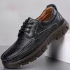 Fashion Plain Outdoor Height Increasing Men's Leather Shoes Non Slip Summer Sale In Promotion Classic Original Elegant Male Casual Shoe