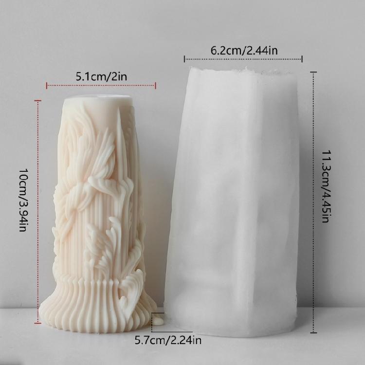 Kerzenformen Zylinderförmige Bastelform zur Herstellung von künstlerisch geschwungenen Kerzen