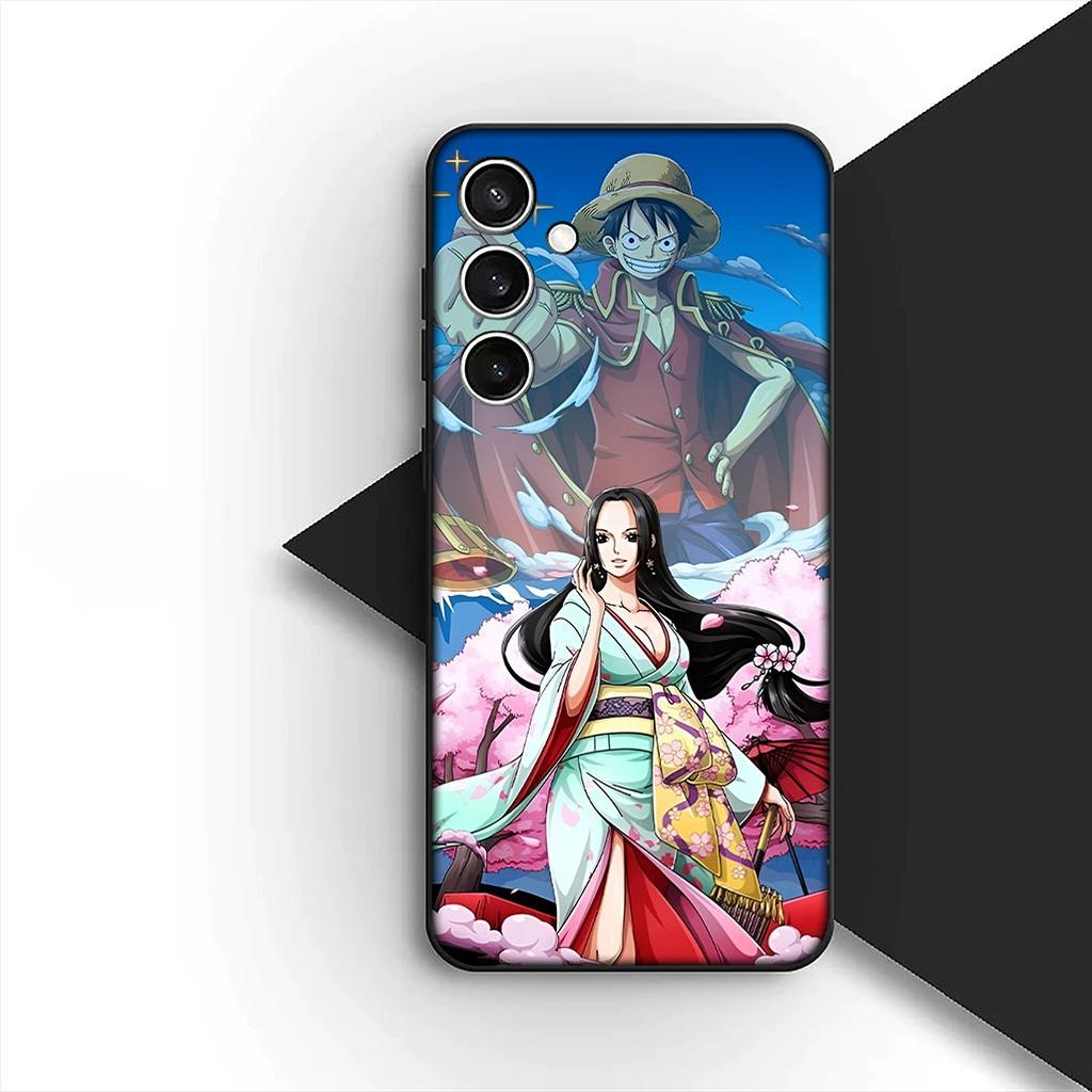 for Motorola Moto G22 G23 G32 G53 G60 G13 G64 G20 G8 G9 Plus Power E13 E20 E32 Phone Case Anime Boa Hancock One Piece Luffy