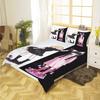 Anime Duvet Cover Gothic Style Girl Set Holiday Gifts Horror Print Quilt Covers Pillowcase Set Kids Bedding Set Room Decor